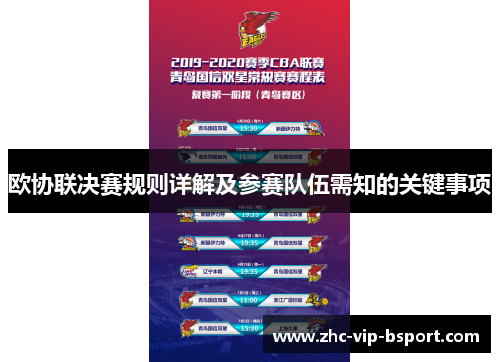 欧协联决赛规则详解及参赛队伍需知的关键事项 欧协联决赛规则详解及参赛队伍需知的关键事项